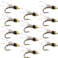 Beadhead Black 3 Dollar Dip Serendipity Nymph - 1 Dozen Flies Size 18