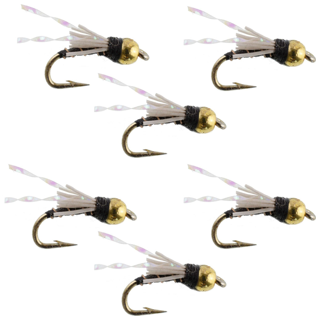 Beadhead Black 3 Dollar Dip Serendipity Nymph - 6 Flies Size 16