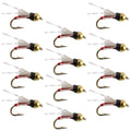 Beadhead Red 3 Dollar Dip Serendipity Nymph - 1 Dozen Flies Size 18