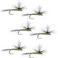 Barbless Parachute Blue Winged Olive BWO Dry Fly - 6 Flies Size 20