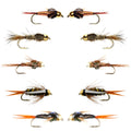 Basics Collection - Bead Head Nymph Assortment 10 Flies #10-16