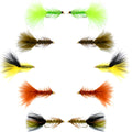 Basics Collection - Crystal Woolly Bugger Assortment - 10 Flies - Size 4