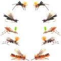 Basics Collection - Foam Hoppers Assortment #2 - 10 Flies - Hook Size 10