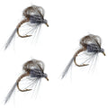 3 Pack CDC Loop Wing Adams Emerger Fly - Hook Size 16