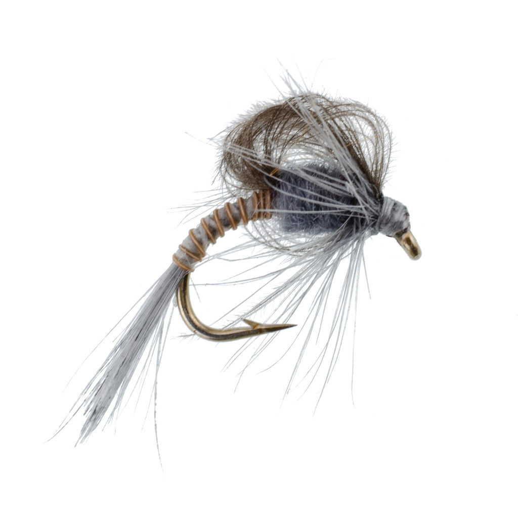 CDC Loop Wing Adams Emerger Fly 12 Flies - Hook Size 12