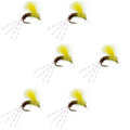 CDC Pale Morning Dun Emerger PMD Fishing Fly - 6 Flies Size 18