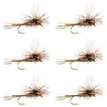 Adams Parachute Classic Dry Fly - 6 Flies Hook Size 10