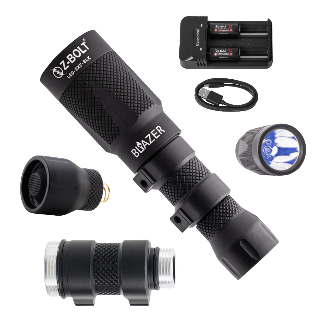 18350 LED Rifle Mounted Light - 6x Anodized Colors