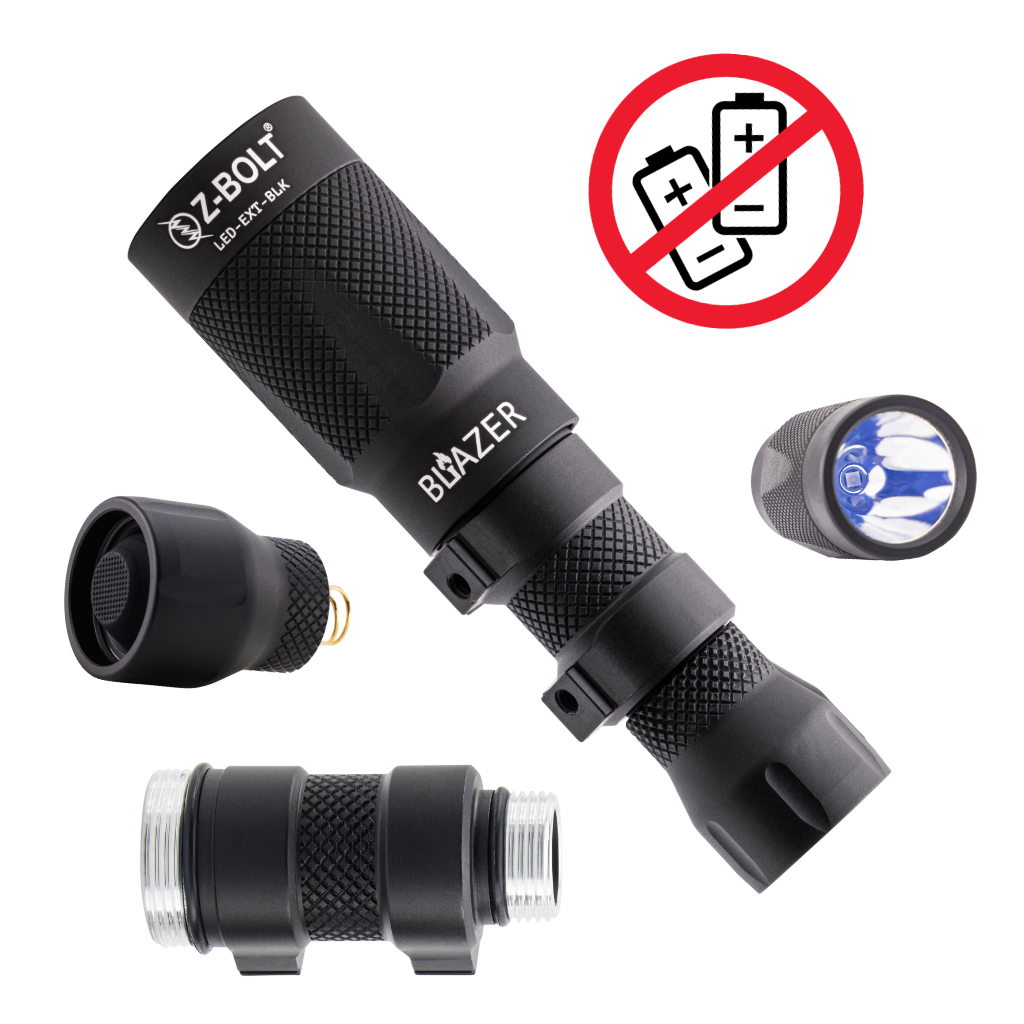 18350 LED Rifle Mounted Light - 6x Anodized Colors