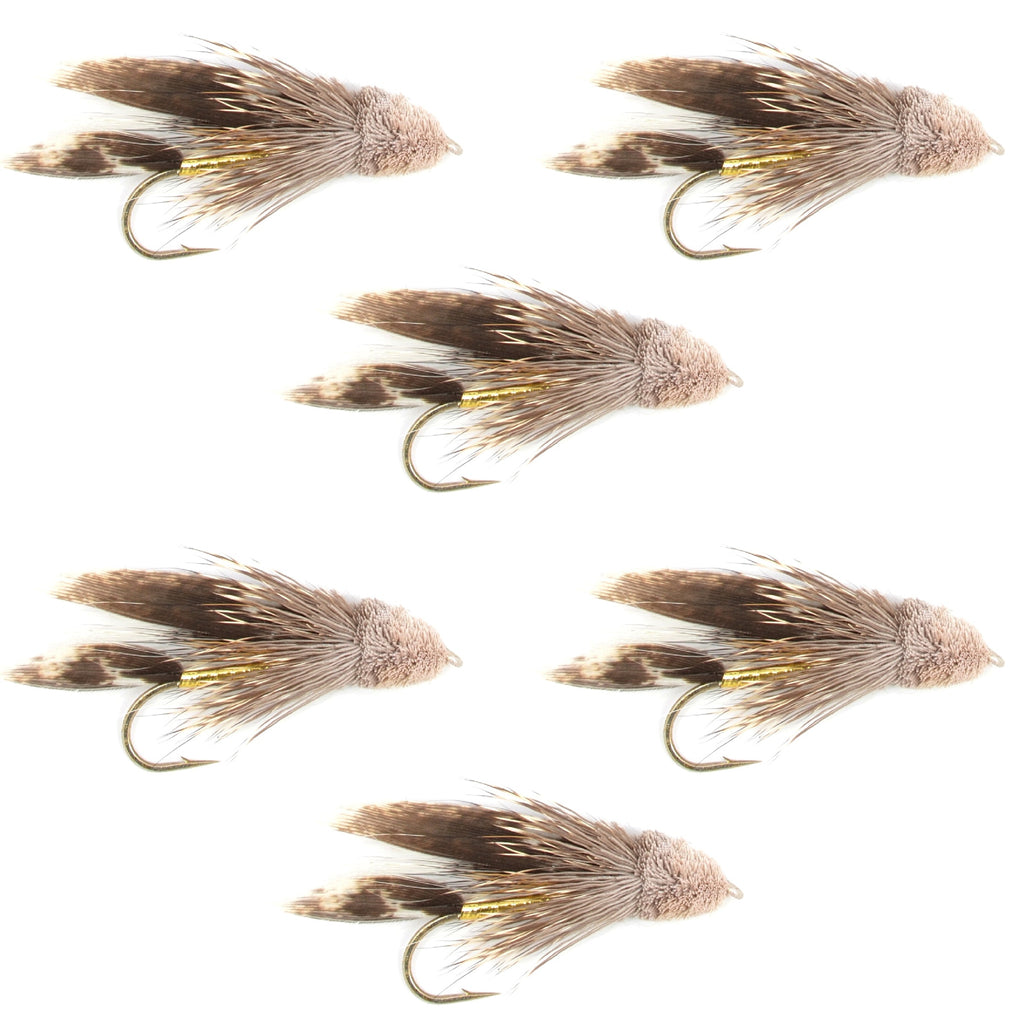 Muddler Minnow Streamer Fly - 6 Flies Size 6