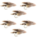 Muddler Minnow Streamer Fly - 6 Flies Size 10