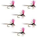 Trico Spinner High Visibility Pink Post 6 Flies Hook Size 20