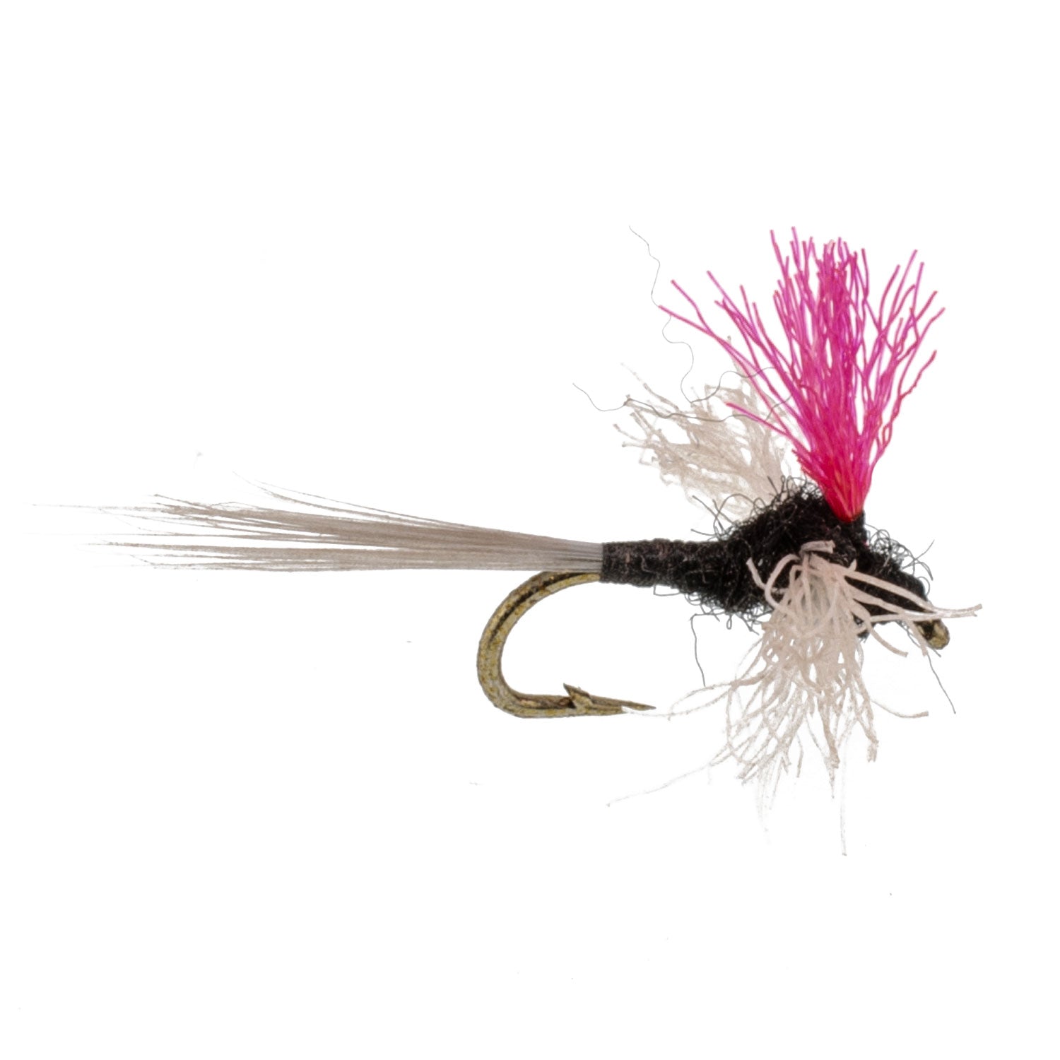 3 Pack Trico Spinner High Visibility Pink Post Flies Hook Size 22