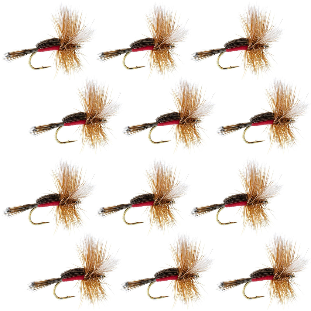 Royal Humpy Classic Hair Wing Dry Fly - 12 Flies Hook Size 14