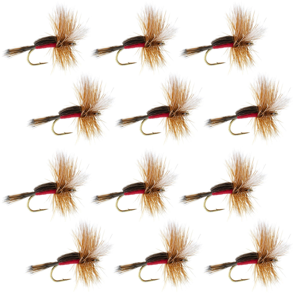 Royal Humpy Classic Hair Wing Dry Fly - 12 Flies Hook Size 10