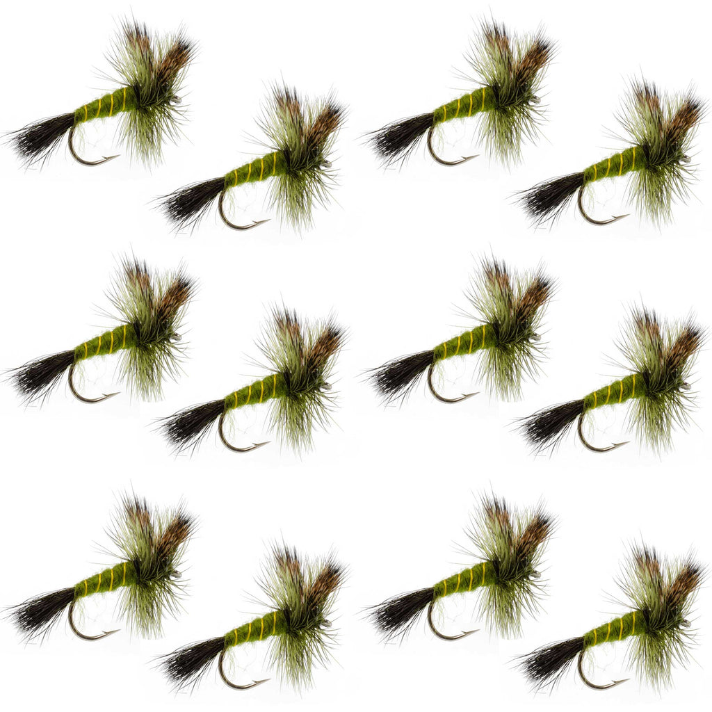 Western Green Drake Dry Fly - 12 Flies Size 8